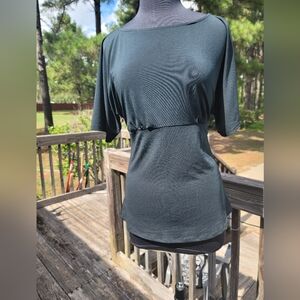 Black knit Dorman sleeve top1